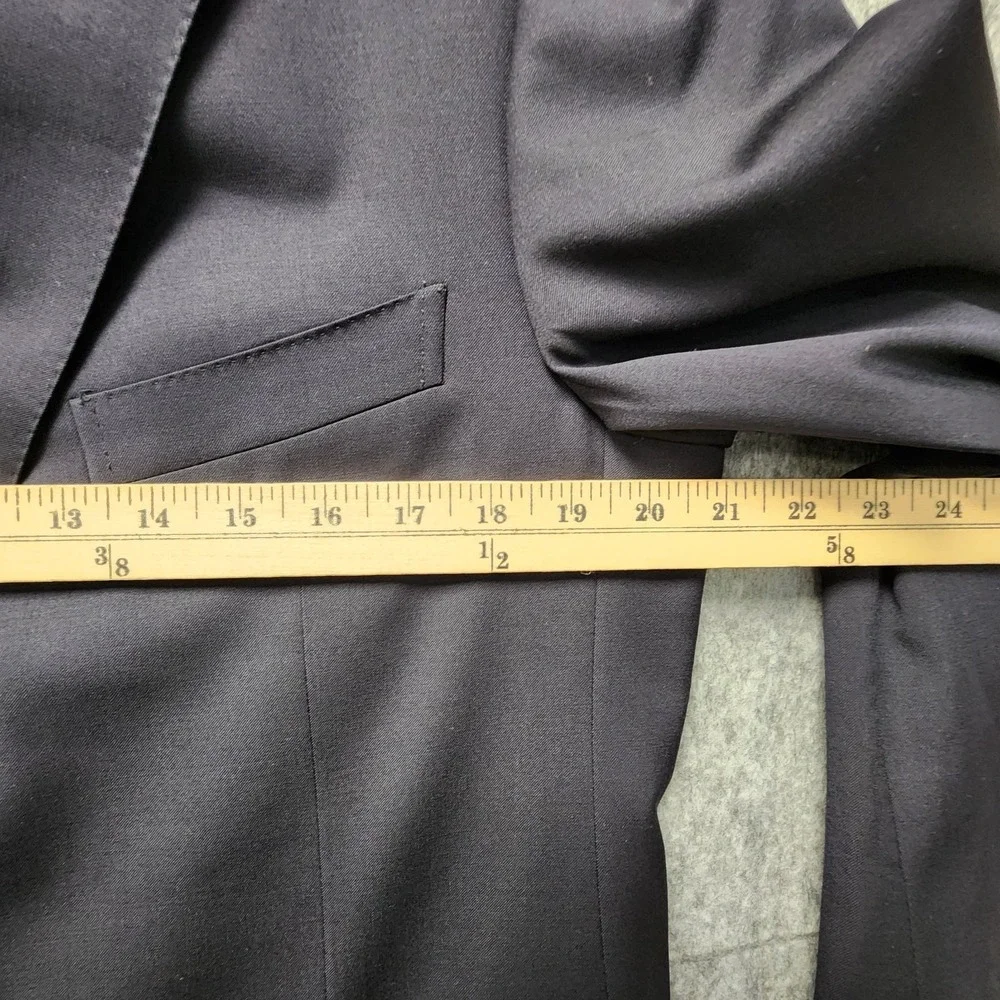 Ermenegildo Zegna Blazer Mens EU 50R (US 40R) Dark Blue Wool Made in Switzerland